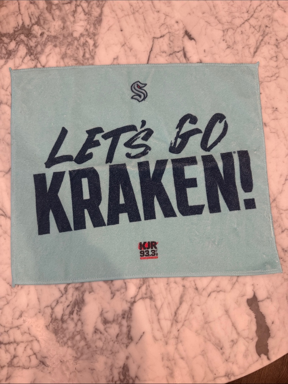 "Let's Go Kraken!" Light Blue Promotional Towel